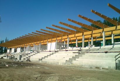 Zadaszenie trybun Stadionu w Kołobrzegu